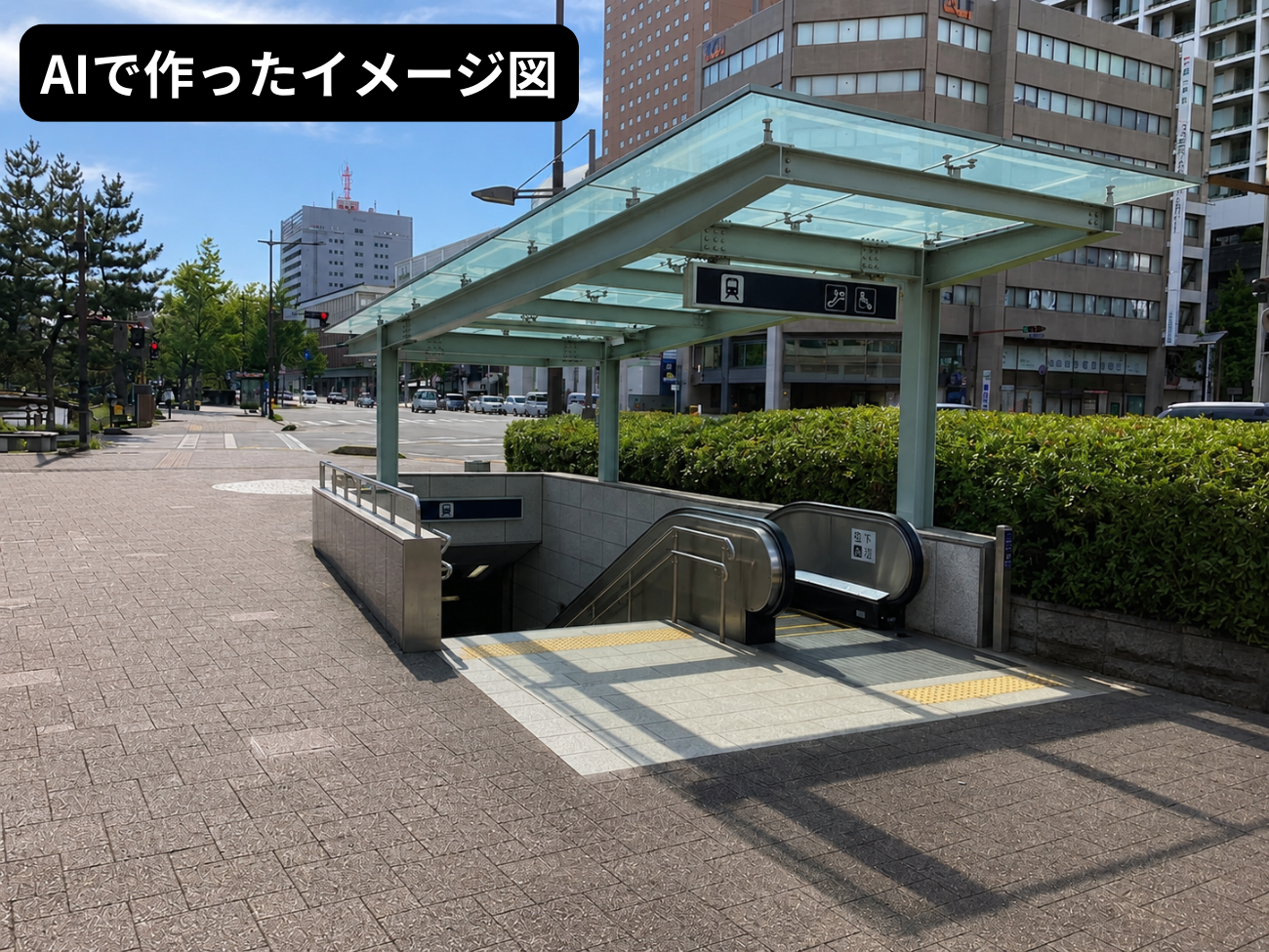 駅の入口